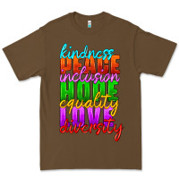 Cacao kindness peace inclusion hope equality love diversity Premium Tee - HRA Design Shop