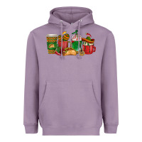 Lavender Tacos Coffee Cups Heavyweight Hoodie - texasbilliewilder