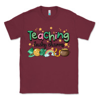 Burgundy teaching lucky charm Classic Tee - MaliasSmallBusiness