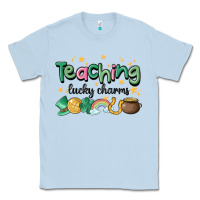 Dusty Blue teaching lucky charm Classic Tee - MaliasSmallBusiness