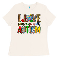 Bone i love someone with autism Ladies Tee - Zillion Design Studio