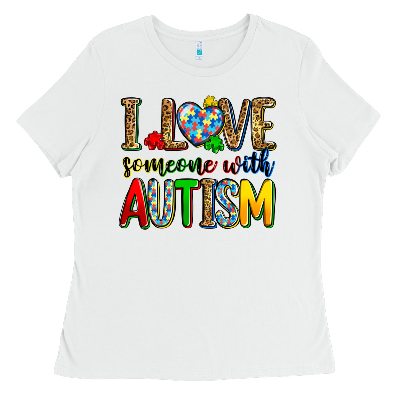 I Love Someone With Autism Ladies Tee by Zillion Design Studio | Teevron