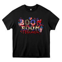 Black Boom boom Mama 4th of july Heavy Core Tee - CowGirlArtShop