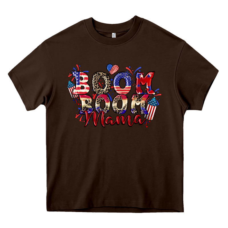 Boom Boom Mama 4th Of July Heavy Core Tee by CowGirlArtShop | Teevron