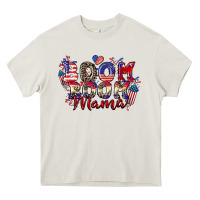 Cream Boom boom Mama 4th of july Heavy Core Tee - CowGirlArtShop