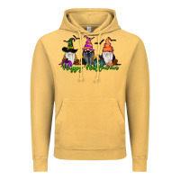 Vintage Mustard Happy Halloween Gnome Pumpkin Vintage Hoodie - RanaPortraitStore