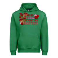 Emerald This is how i fight my battles Valentine's Day Urban Hoodie - FaDigitalArtStudio