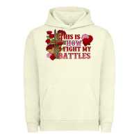 Pigment Pistachio This is how i fight my battles Valentine's Day Urban Hoodie - FaDigitalArtStudio