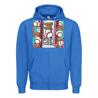 True Royal baseball mom Zipper Hoodie - LillyAllenDesigns