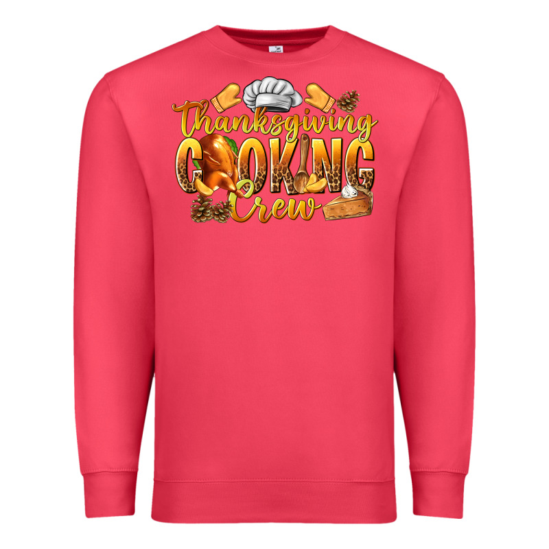 Thanksgiving Cooking Crew Premium Sweatshirt by texasbilliewilder | Teevron