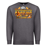 Charcoal Heather Thanksgiving Cooking Crew Premium Sweatshirt - texasbilliewilder