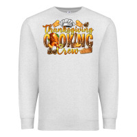 Oatmeal Heather Thanksgiving Cooking Crew Premium Sweatshirt - texasbilliewilder