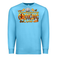 Ocean Blue Thanksgiving Cooking Crew Premium Sweatshirt - texasbilliewilder