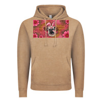 Vintage Coffee easter heifer with bunny ears and glasses license plate Vintage Hoodie - Artiststas