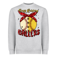 Heather Grey busy raising ballers malia Heavyweight Sweatshirt - MaliasSmallBusiness