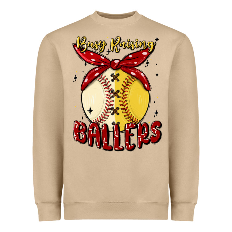 Busy Raising Ballers Malia Heavyweight Sweatshirt by MaliasSmallBusiness | Teevron