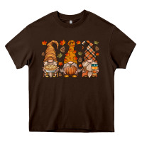 Chocolate Brown fall gnome Heavy Core Tee - HRA Design Shop