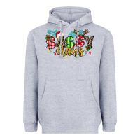 Heather Grey Sassy Claus Heavyweight Hoodie - texasbilliewilder