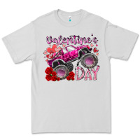 Dove Grey valentines day monster truck Premium Tee - RacoonDesign