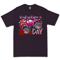 Plum valentines day monster truck Premium Tee - RacoonDesign