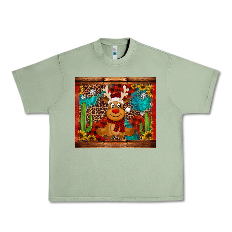 Western Christmas Reindeer Urban Heavy Tee by Jasminsmagicworld | Teevron