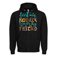 Black name mother and friend tribute design Zipper Hoodie - LillyAllenDesigns