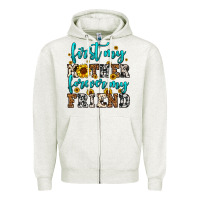 Oatmeal Heather name mother and friend tribute design Zipper Hoodie - LillyAllenDesigns