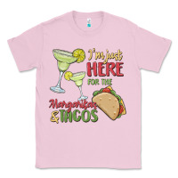 Bubblegum Pink i'm here for the margaritas and tacos Classic Tee - MaliasSmallBusiness