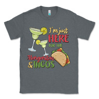 Charcoal Heather i'm here for the margaritas and tacos Classic Tee - MaliasSmallBusiness