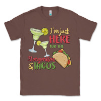 Chestnut i'm here for the margaritas and tacos Classic Tee - MaliasSmallBusiness
