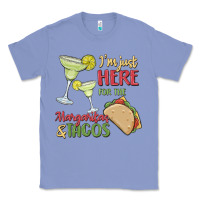Colony Blue i'm here for the margaritas and tacos Classic Tee - MaliasSmallBusiness
