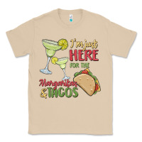 Mushroom i'm here for the margaritas and tacos Classic Tee - MaliasSmallBusiness