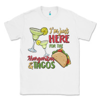 White i'm here for the margaritas and tacos Classic Tee - MaliasSmallBusiness