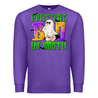 Purple I Put The Boo Premium Sweatshirt - texasbilliewilder