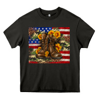 Asphalt Army USA lag leopard camouflage sunflower 20oz Heavy Core Tee - Neo Western