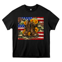 Black Army USA lag leopard camouflage sunflower 20oz Heavy Core Tee - Neo Western