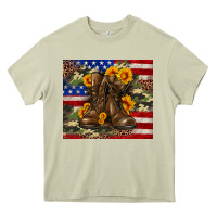 Mossy Army USA lag leopard camouflage sunflower 20oz Heavy Core Tee - Neo Western