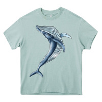 Arona humpback whale jumping Heavy Core Tee - BarkalooDesign