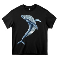 Black humpback whale jumping Heavy Core Tee - BarkalooDesign