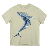 Mossy humpback whale jumping Heavy Core Tee - BarkalooDesign