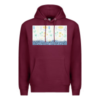 Burgundy doodle flowers sippy cup tbs Premium Hoodie - TumblerDesignByShophia