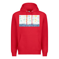 Red doodle flowers sippy cup tbs Premium Hoodie - TumblerDesignByShophia