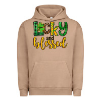 Pigment Burro St. Patrick's Lucky and blessed Urban Hoodie - OliviaCreatesArt