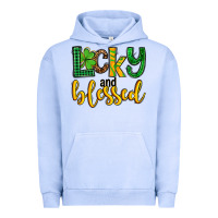 Pigment Grape Ice St. Patrick's Lucky and blessed Urban Hoodie - OliviaCreatesArt