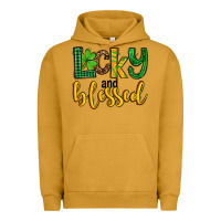 Pigment Peanut Butter St. Patrick's Lucky and blessed Urban Hoodie - OliviaCreatesArt