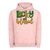 St. Patrick's Lucky And Blessed Urban Hoodie | Teevron