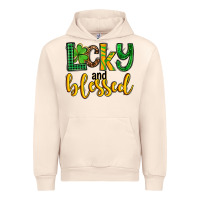 Sandshell St. Patrick's Lucky and blessed Urban Hoodie - OliviaCreatesArt