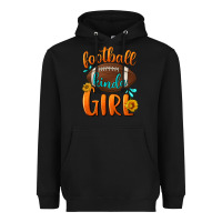 Black Football kinda Girl Heavyweight Hoodie - NancyCooperArtShop