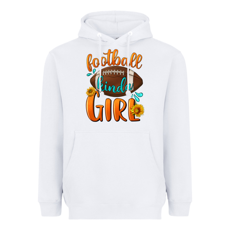 Football Kinda Girl Heavyweight Hoodie by NancyCooperArtShop | Teevron