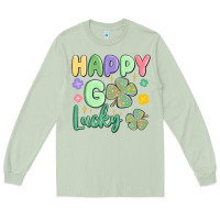 Matcha happy go lucky Long Sleeve Tee - MaliasSmallBusiness